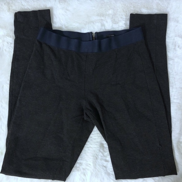 J. Crew Pixie High-Waist Pant in Stretch Ponte Charcoal Size 6 - Picture 2 of 9